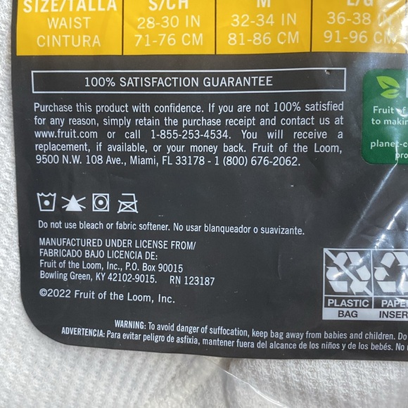 NWT Fruit of the Loom Mens Thermal Bottom Dual Defense Waffle Knit Pants Size XL - Picture 8 of 14